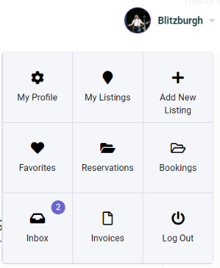 a screen shot of the owners dashboard on the vacation rentals page