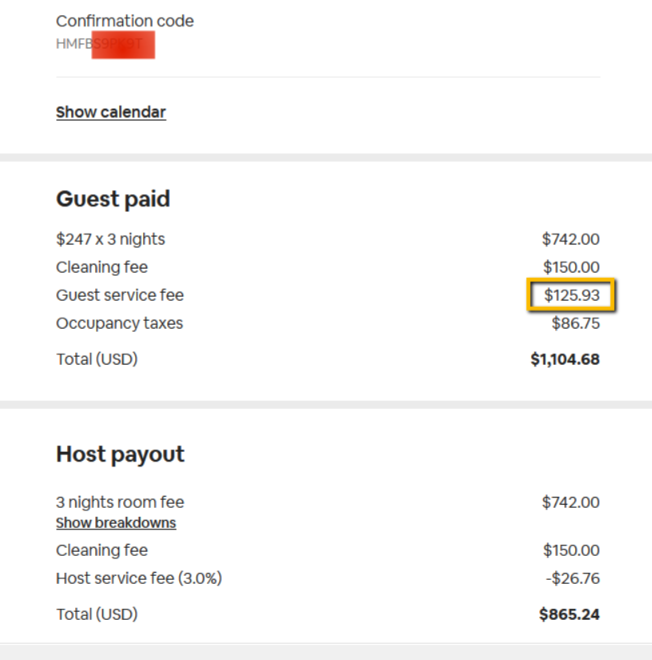 the pricing page for a hotel room