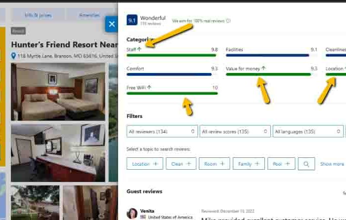 a screen shot of a hotel room search